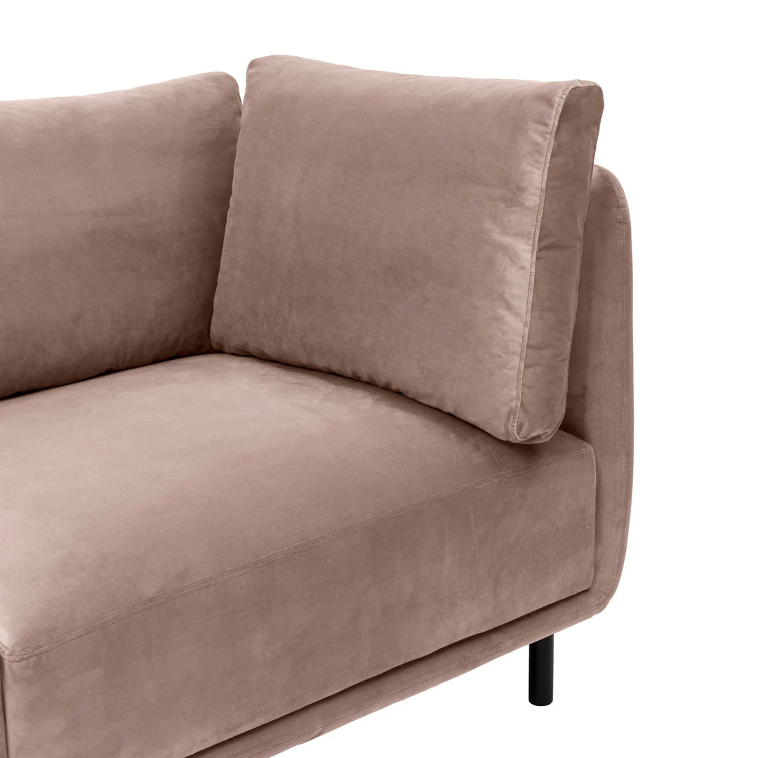 Serenity Taupe Velvet Sofa - Image 13