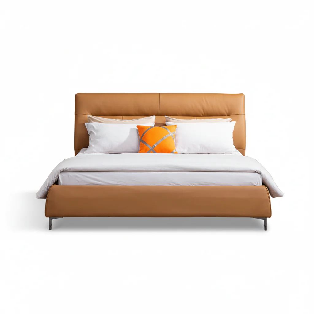 Sienna Modern Leather Bed - Image 10