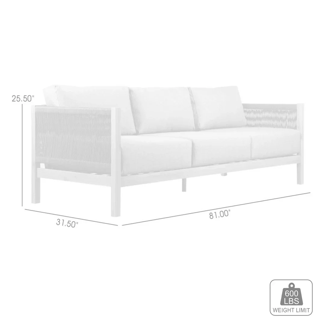 Sienna Outdoor 3-Seater Sofa - Image 7