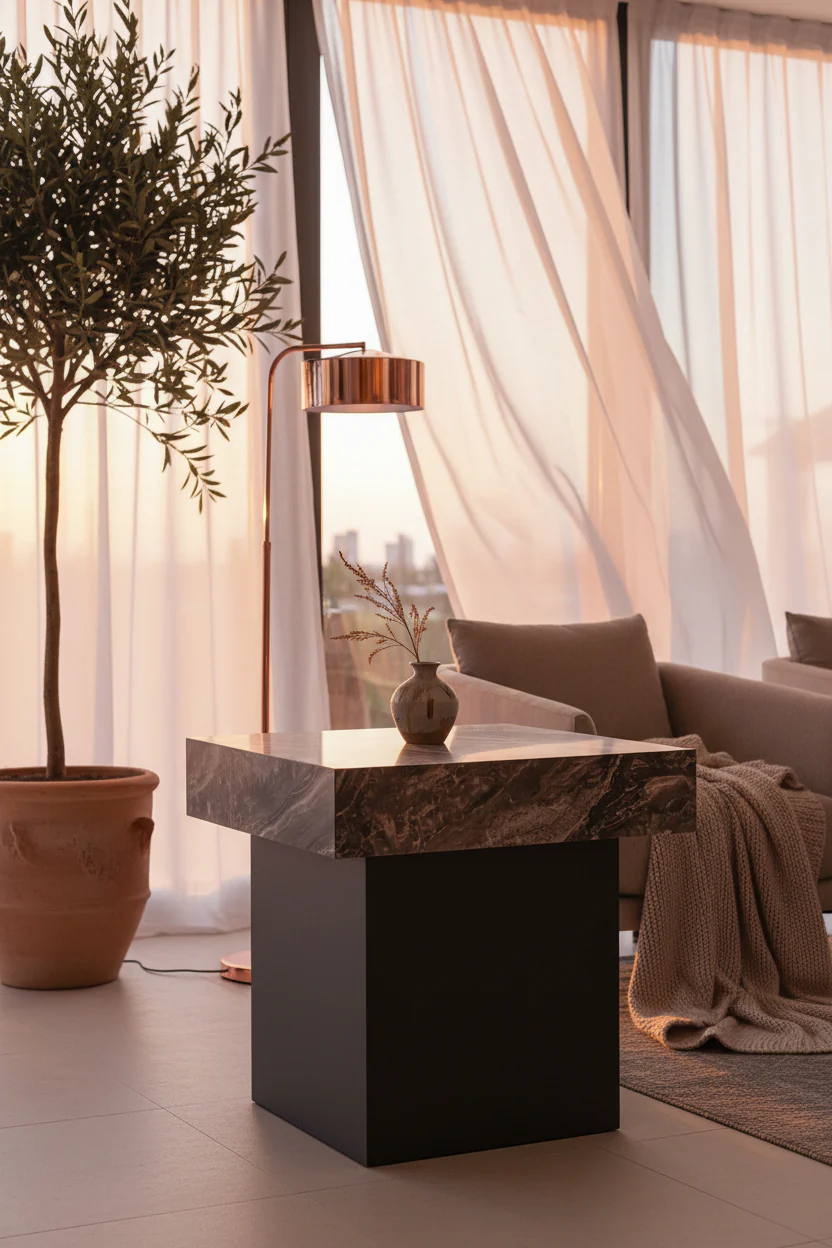 Sierra Marble End Table - Image 3