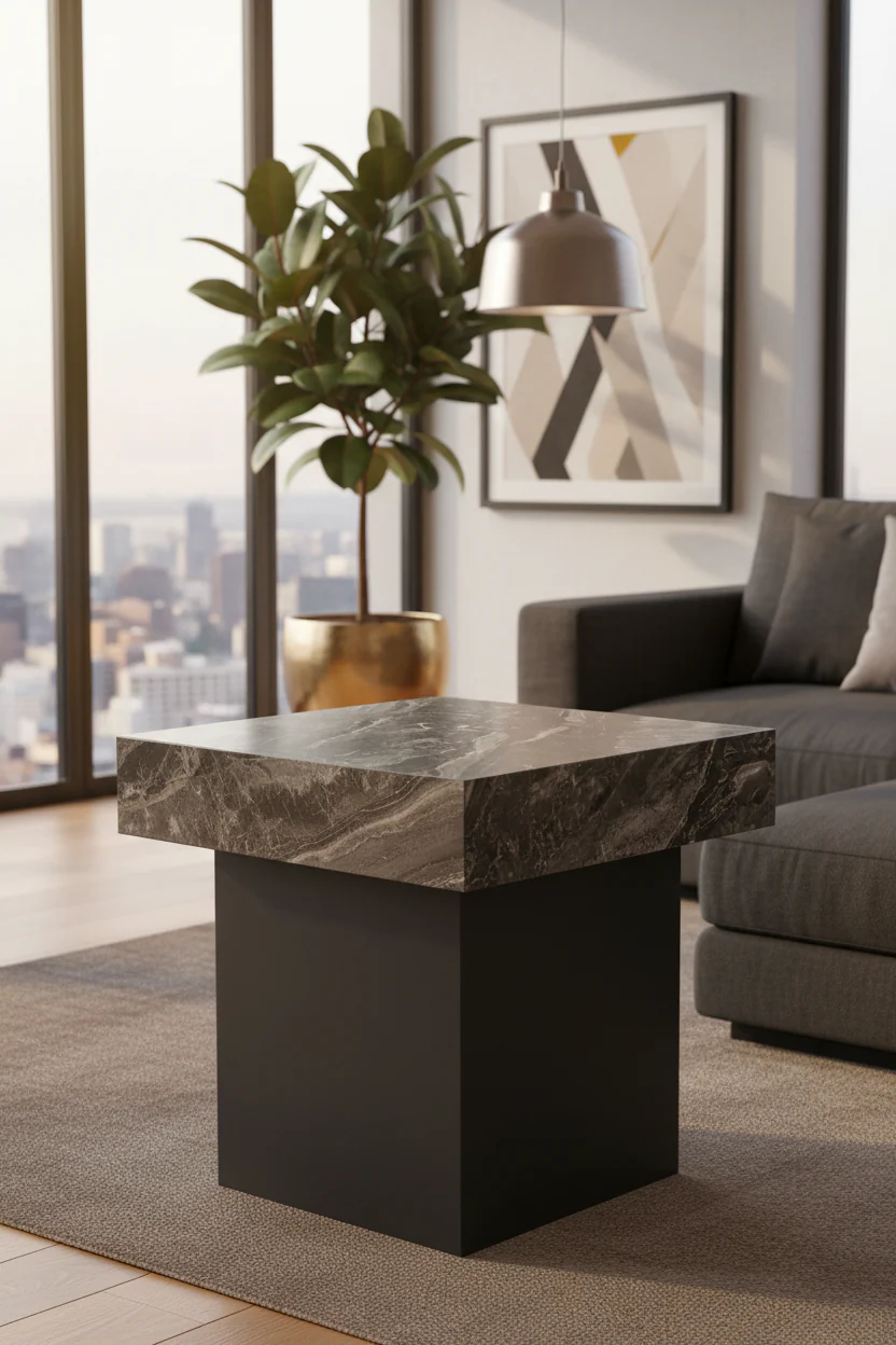 Sierra Marble End Table - Image 8
