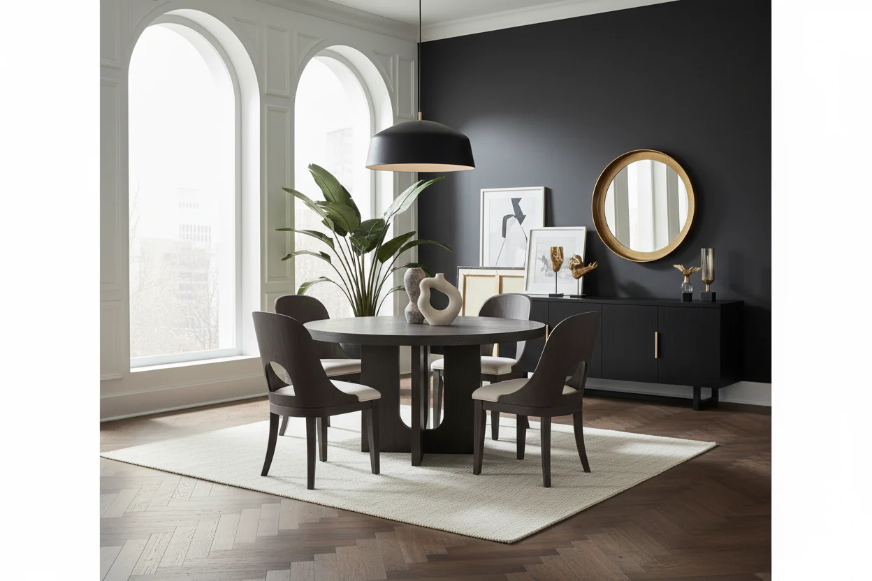 Silver Lining Round Dining Table - Image 5