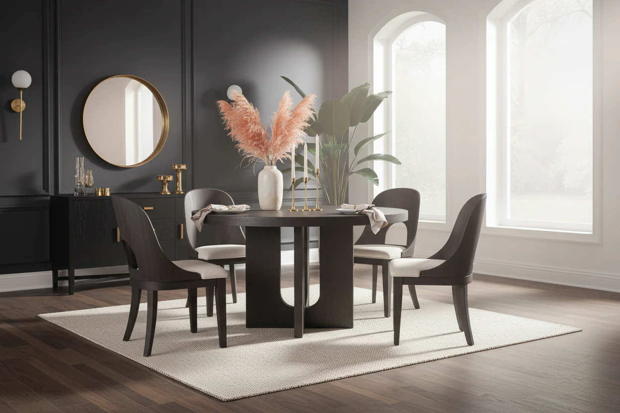 Silver Lining Round Dining Table - Image 6
