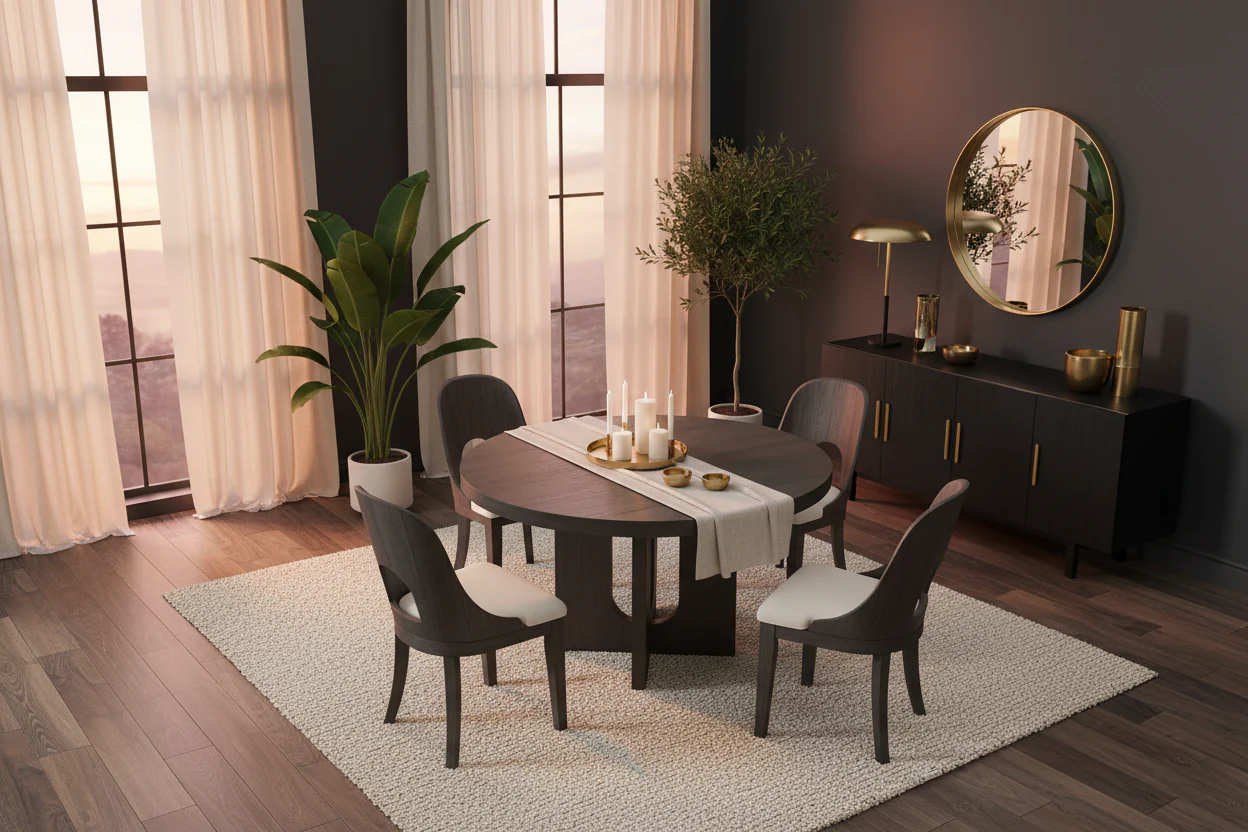 Silver Lining Round Dining Table - Image 8