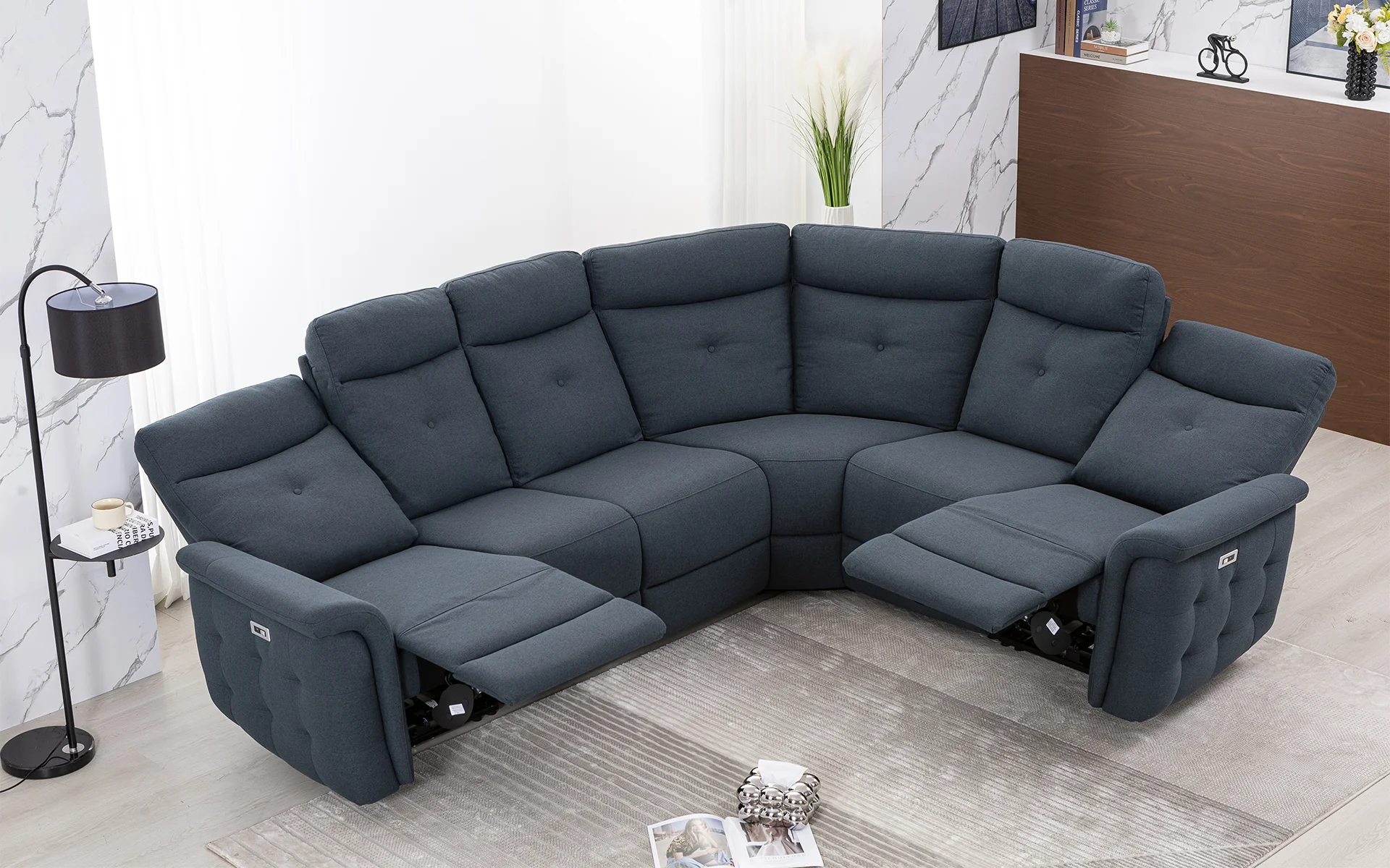 Skylar Modern Motion Reclining Sectional - Image 3