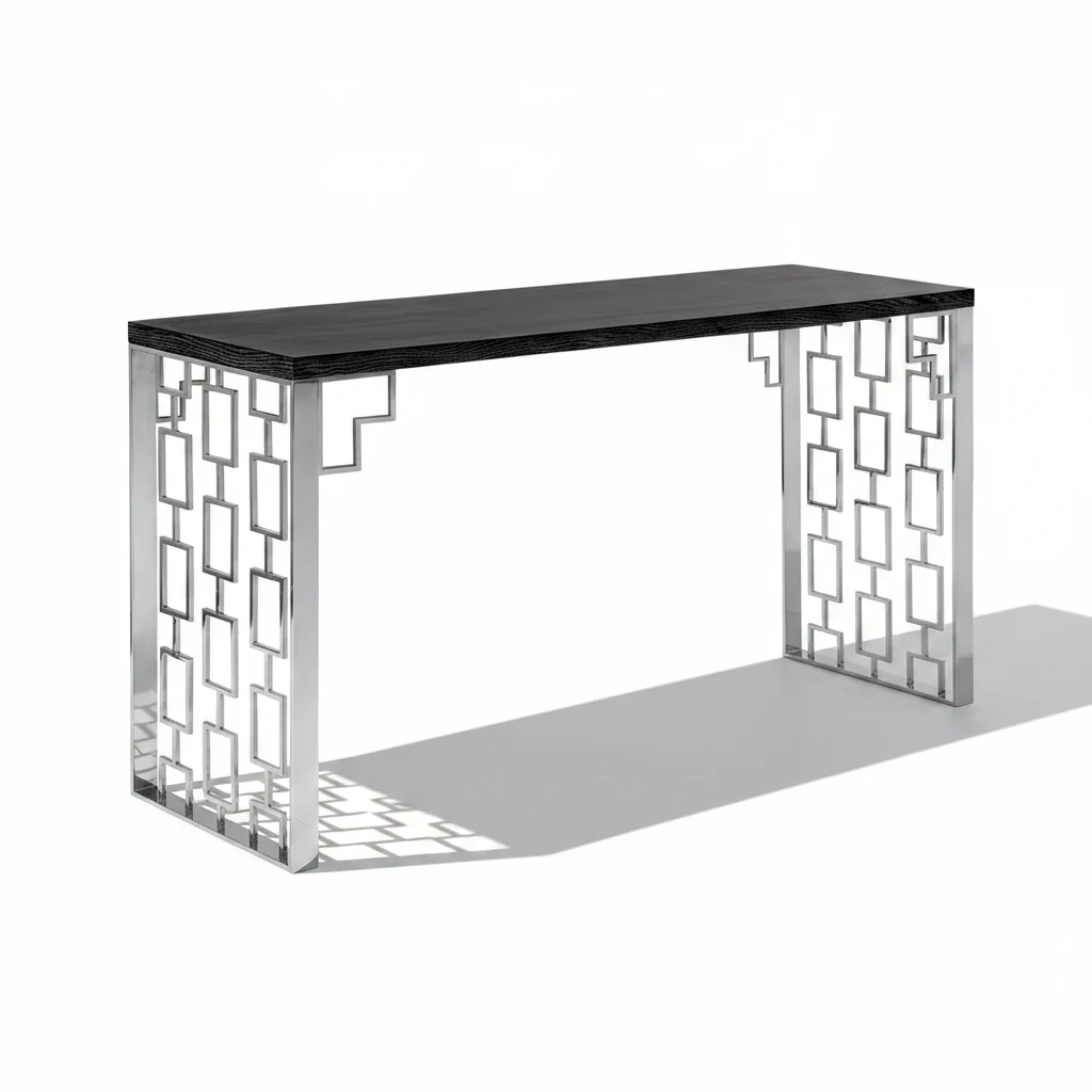 Skyline Geometric Console Table