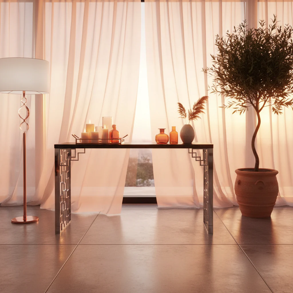 Skyline Geometric Console Table - Image 3