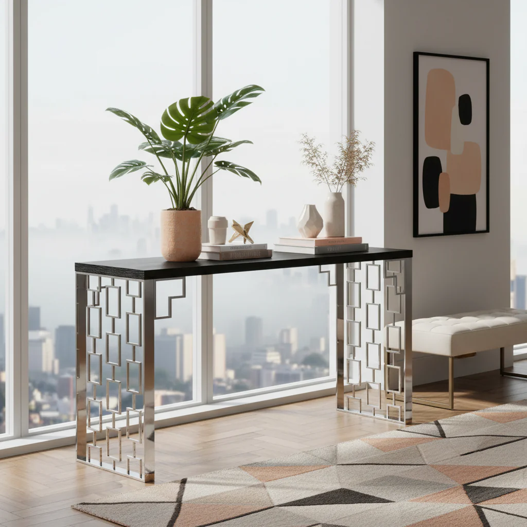 Skyline Geometric Console Table - Image 8