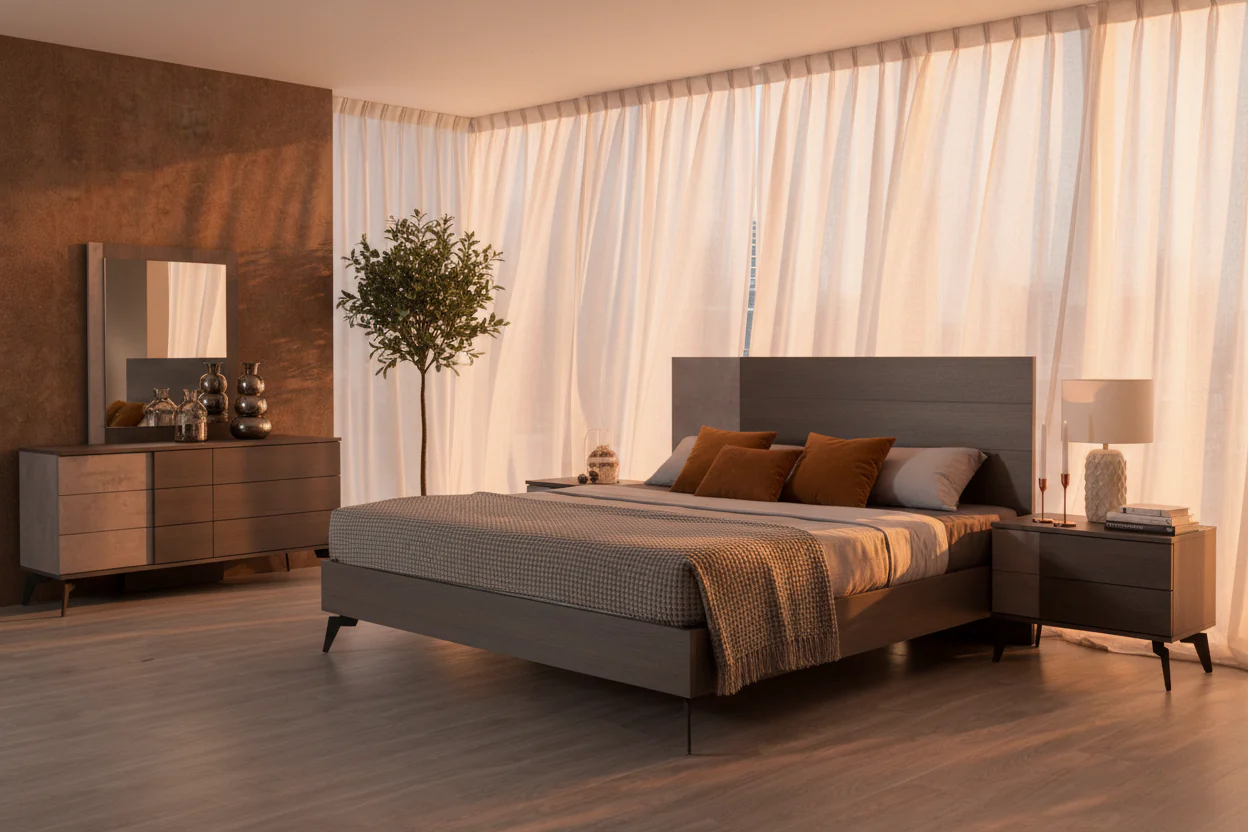 Slate Upholstered Bed - Image 3