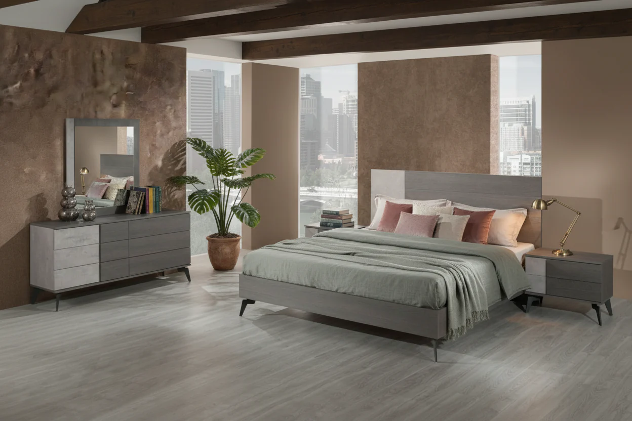 Slate Upholstered Bed - Image 6