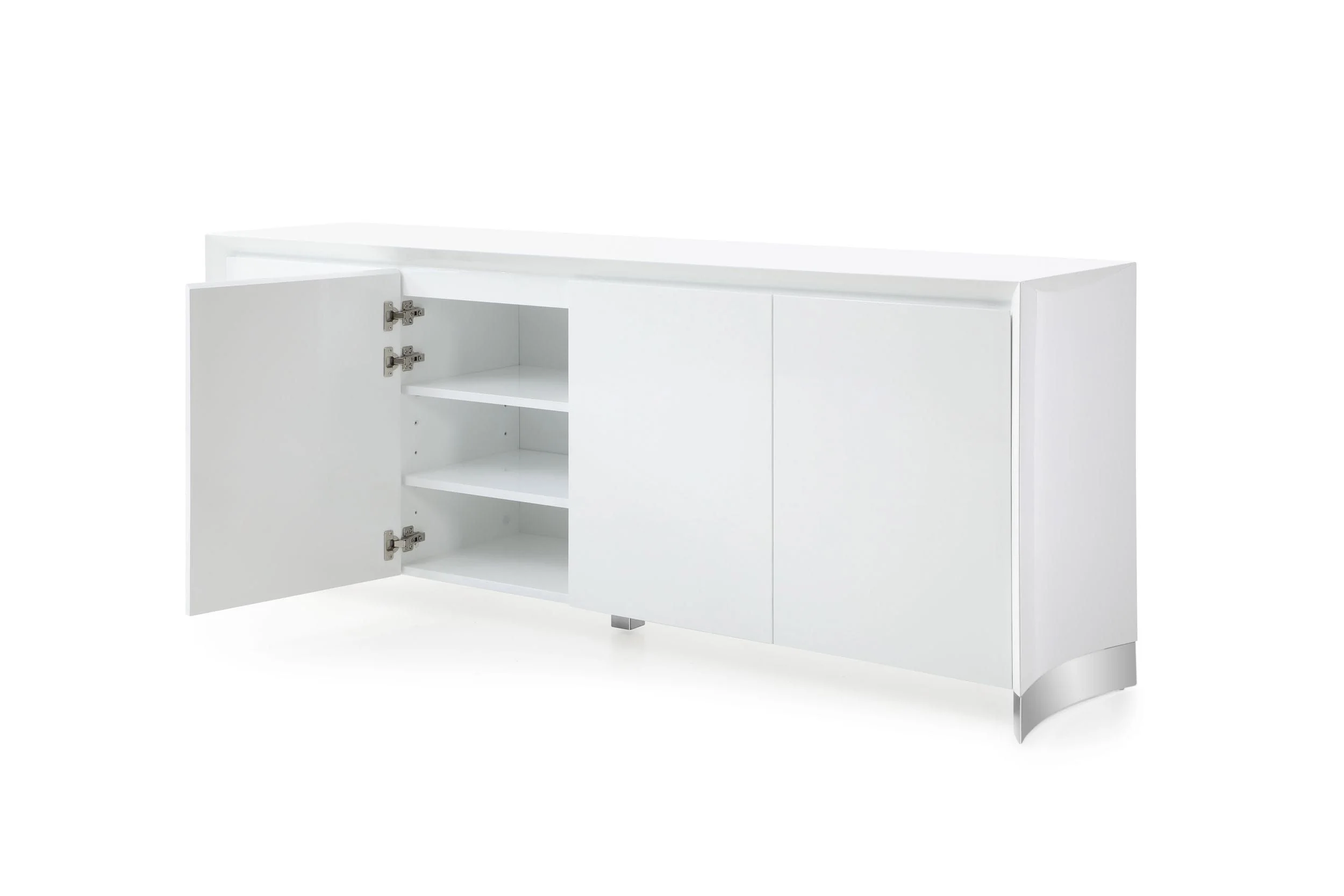 Sleek White Buffet - Image 3