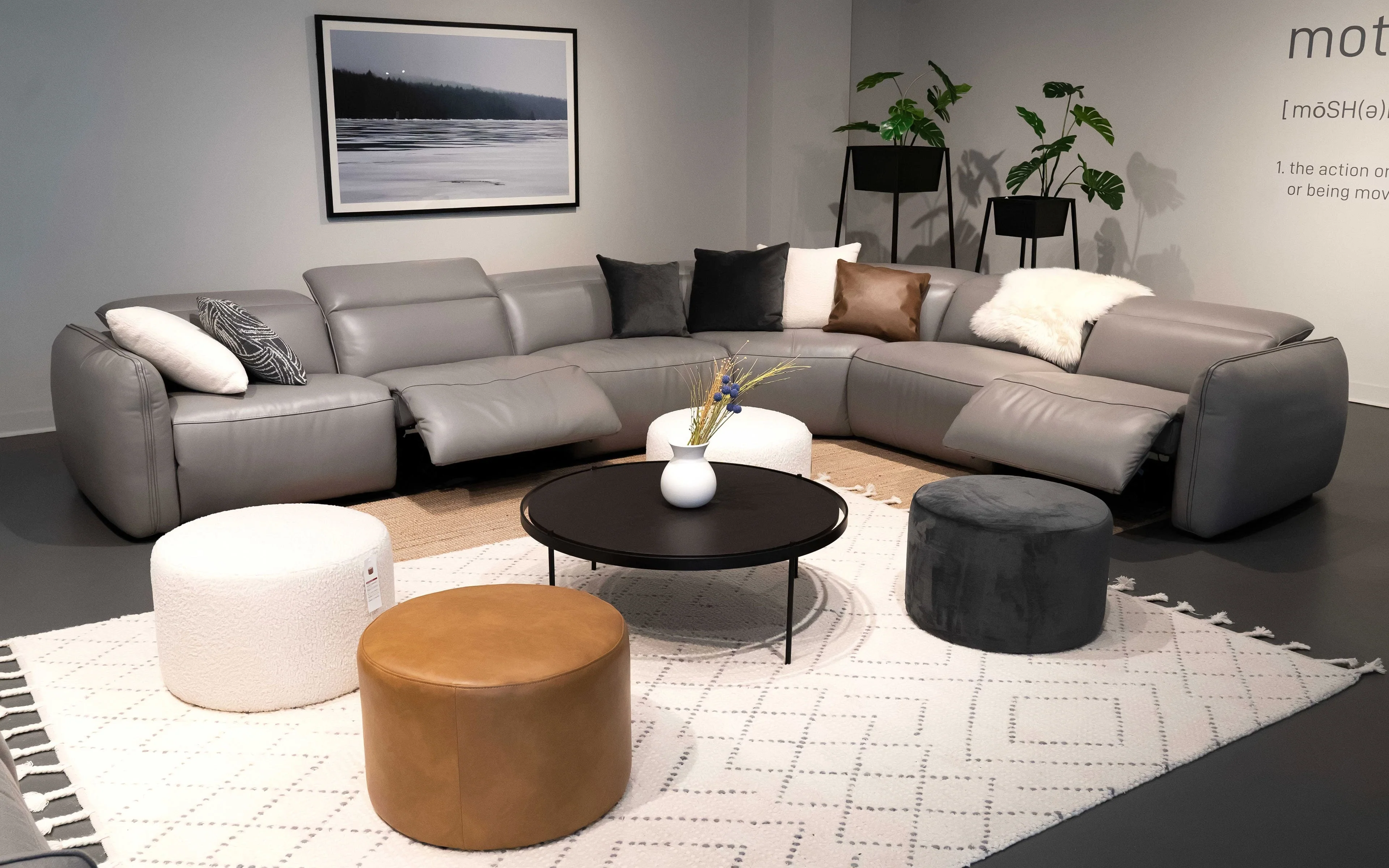Snoopy Modern Motion Reclining Sectional Sofa - Image 3