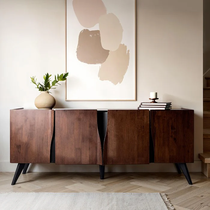 Sobral Mid-Century Modern Sideboard – Rich Walnut - Image 8