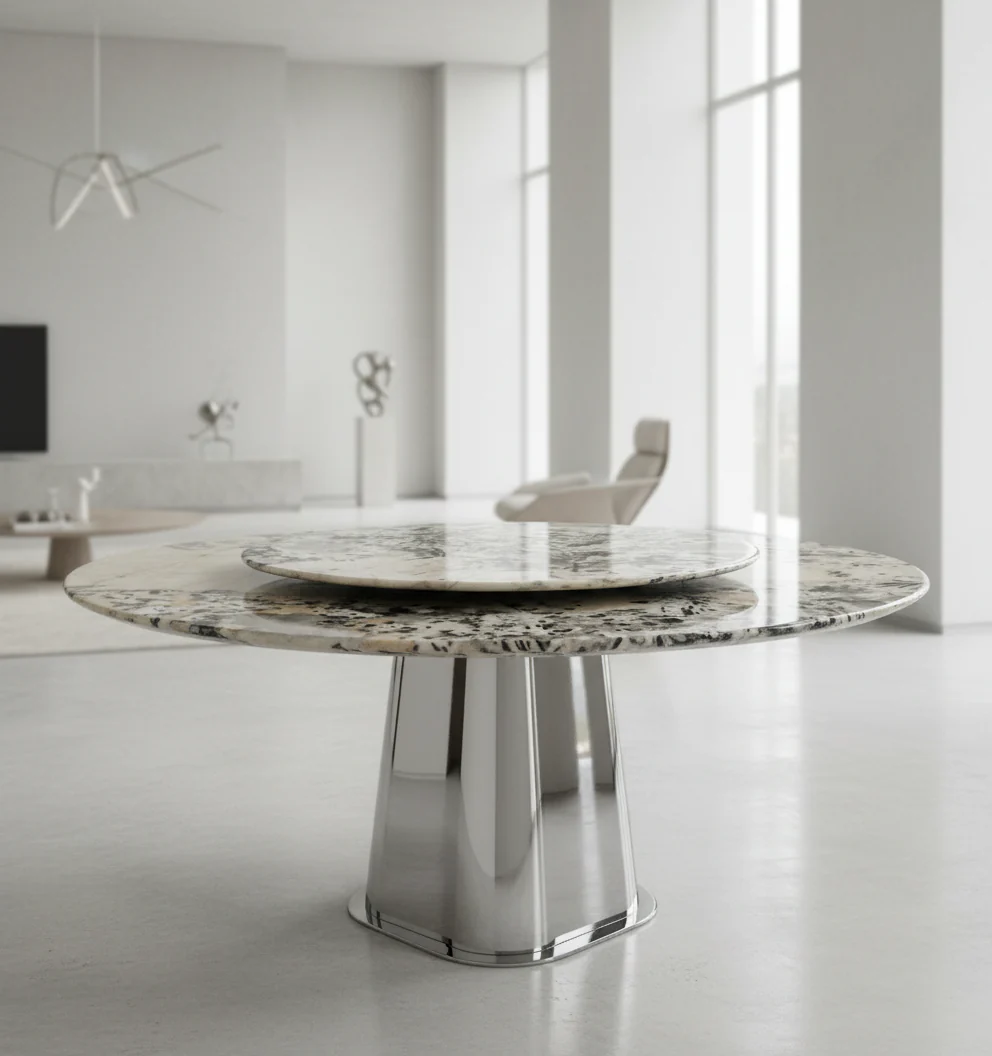 Sofita Beige Marble Dining Table - Image 2