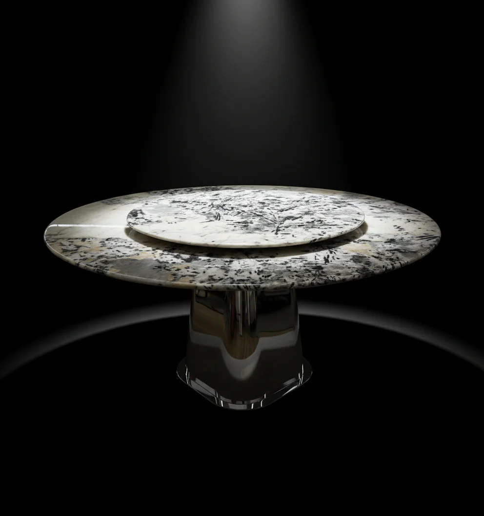 Sofita Beige Marble Dining Table - Image 4