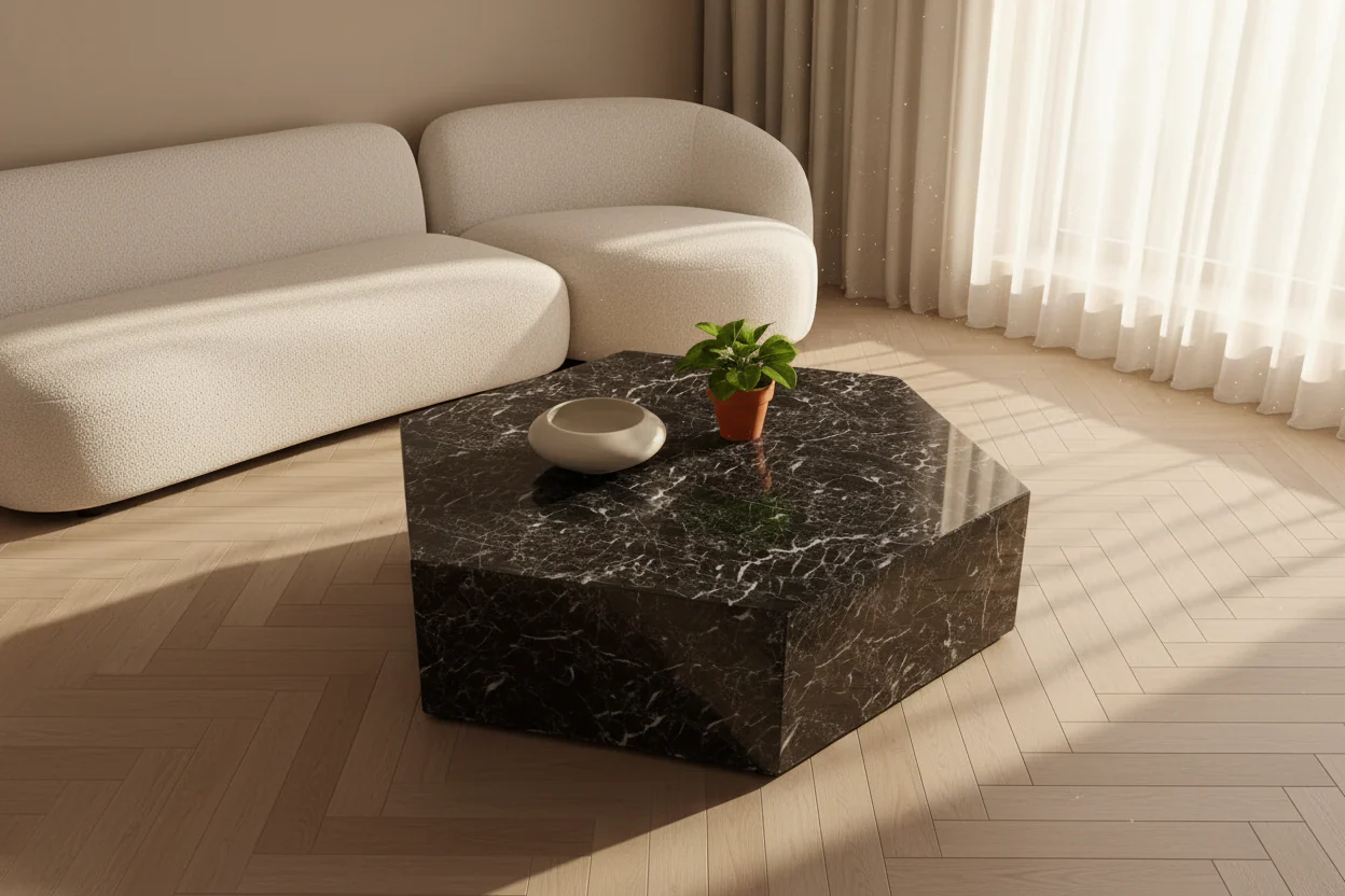 Sombre Hexagon Coffee Table - Image 3