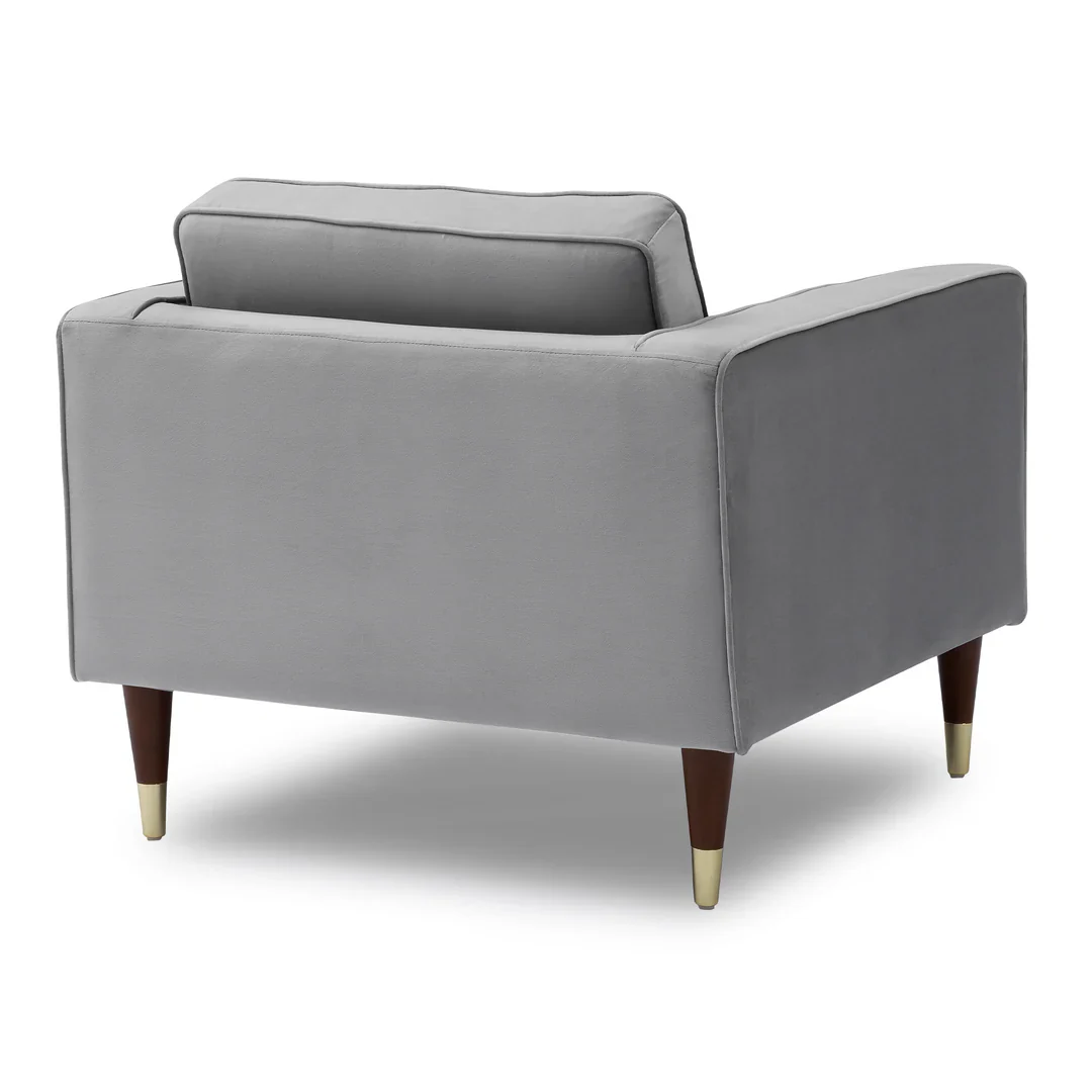 Somerset Mid-Century Velvet Armchair - Image 3