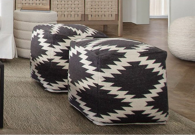 Southwestern Patterned Pouf