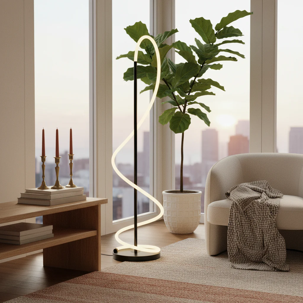 Spiral Glow LED Floor Lamp - Image 12
