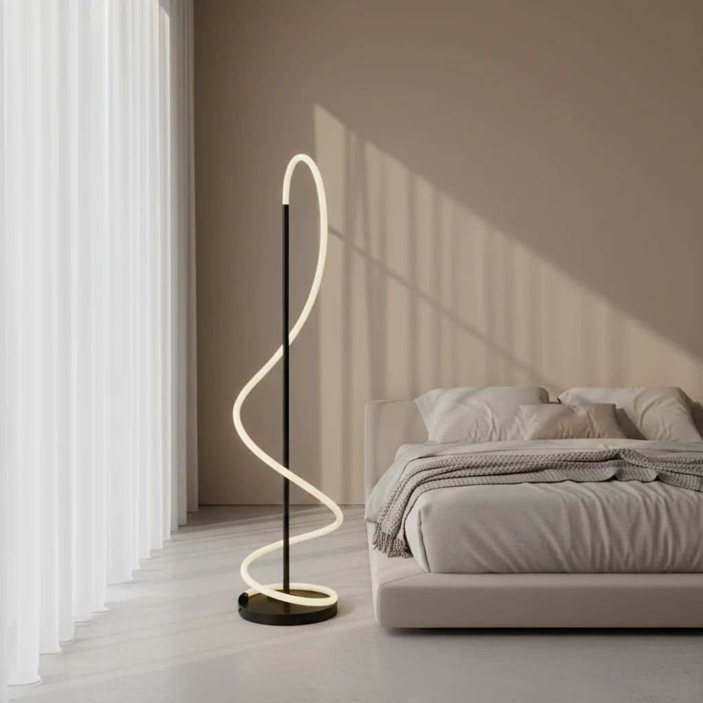Spiral Glow LED Floor Lamp - Image 3