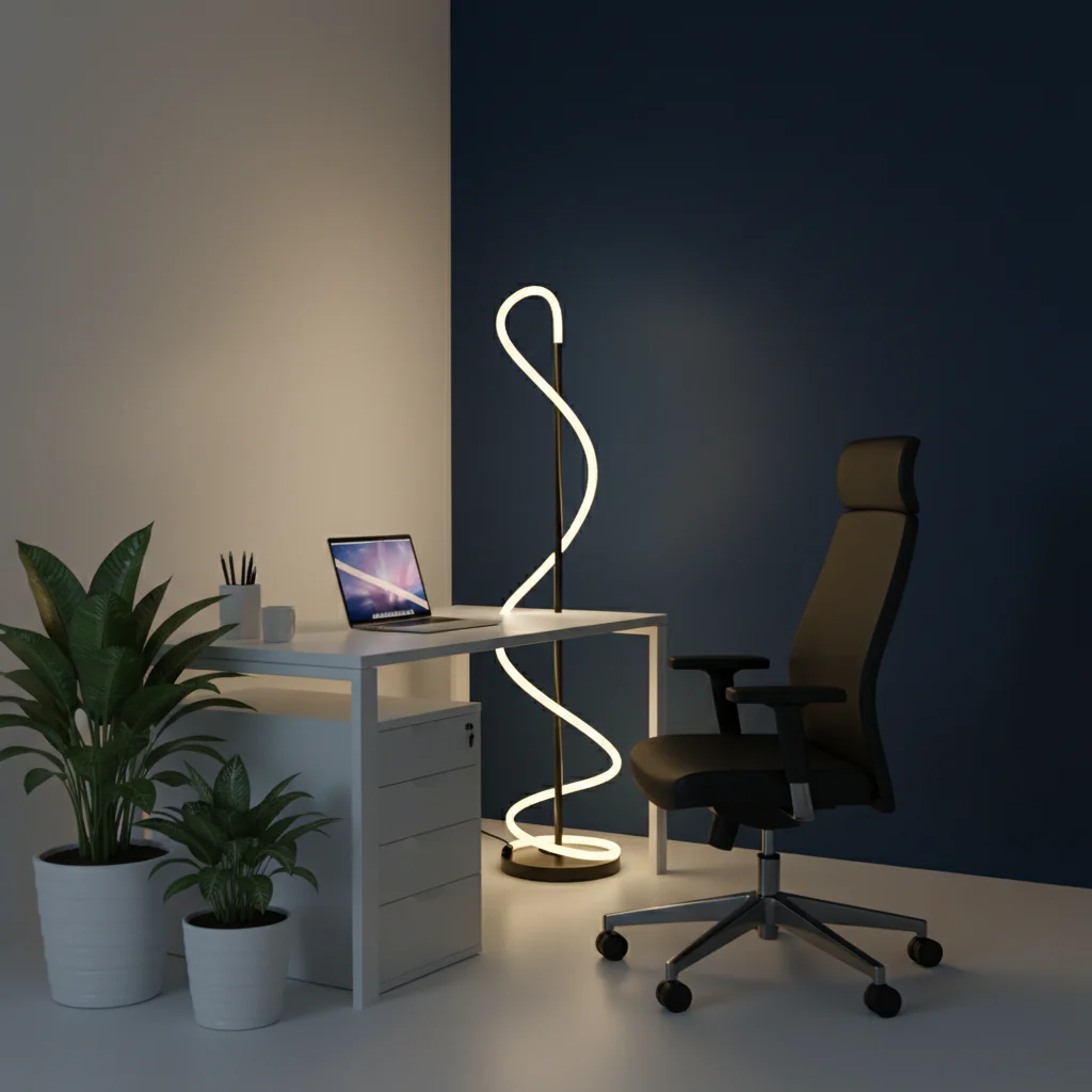 Spiral Glow LED Floor Lamp - Image 4