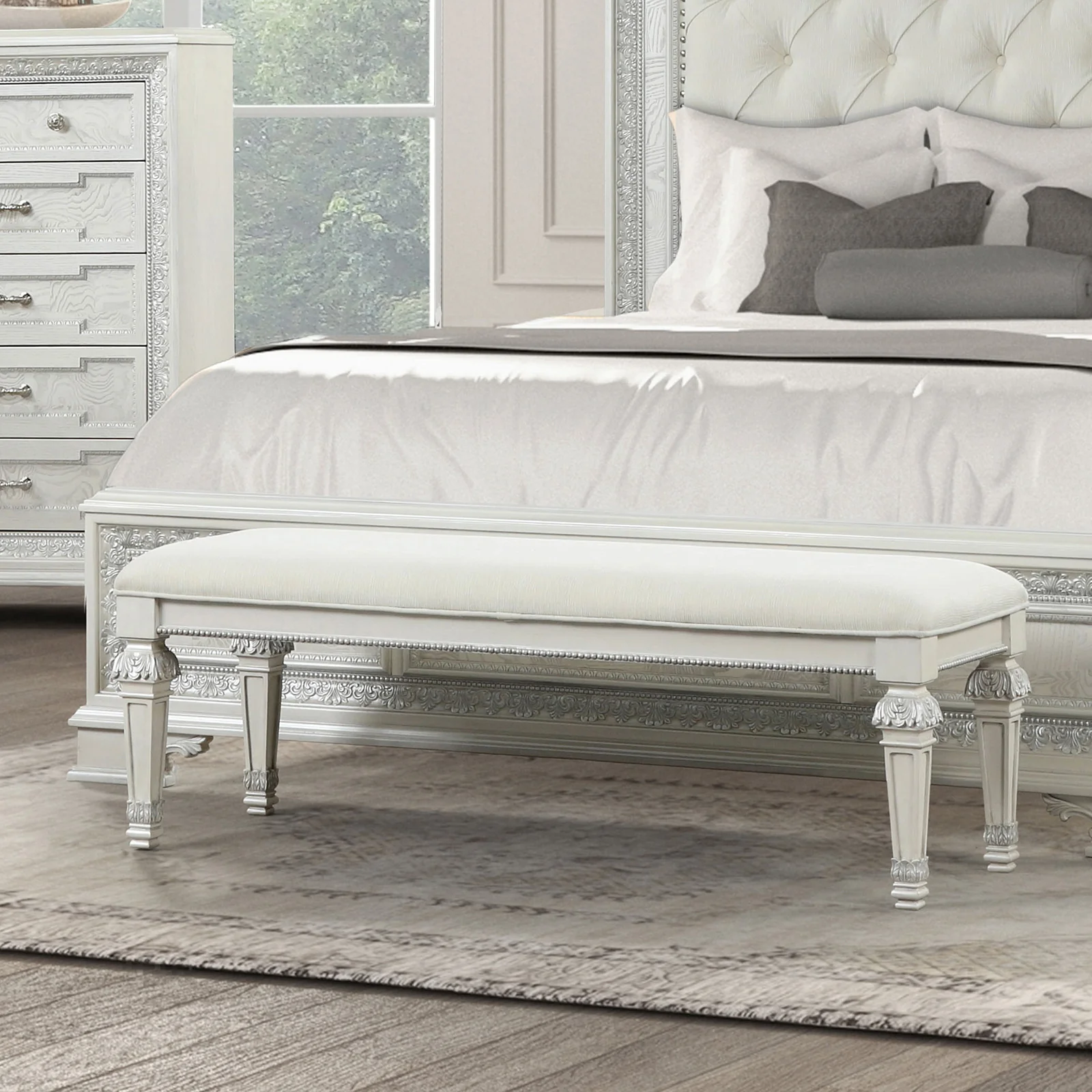 Stella Mia Traditional Bench - Image 5