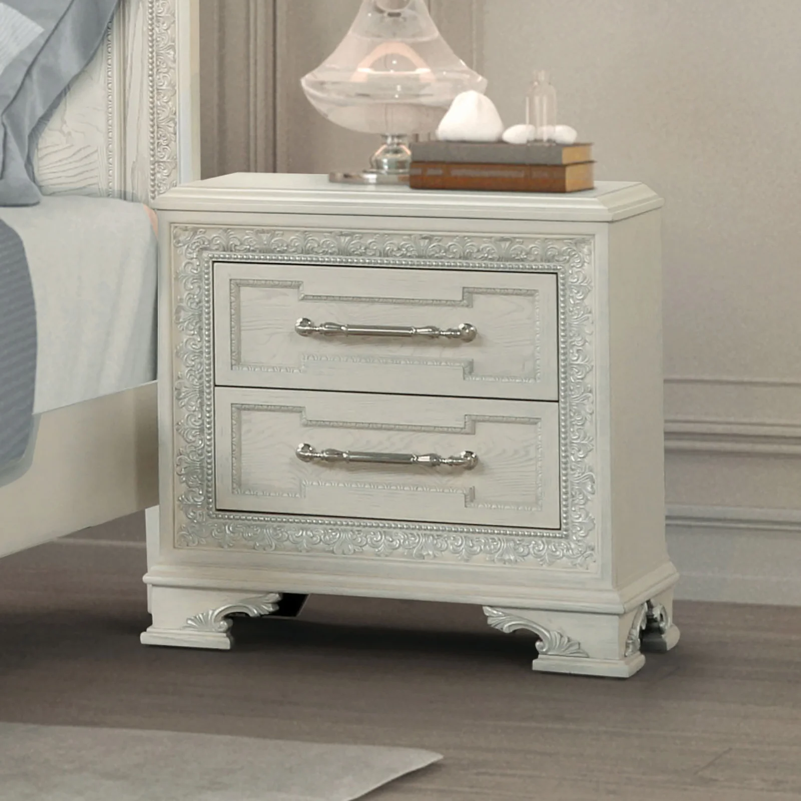 Stella Mia Traditional Nightstand - Image 2