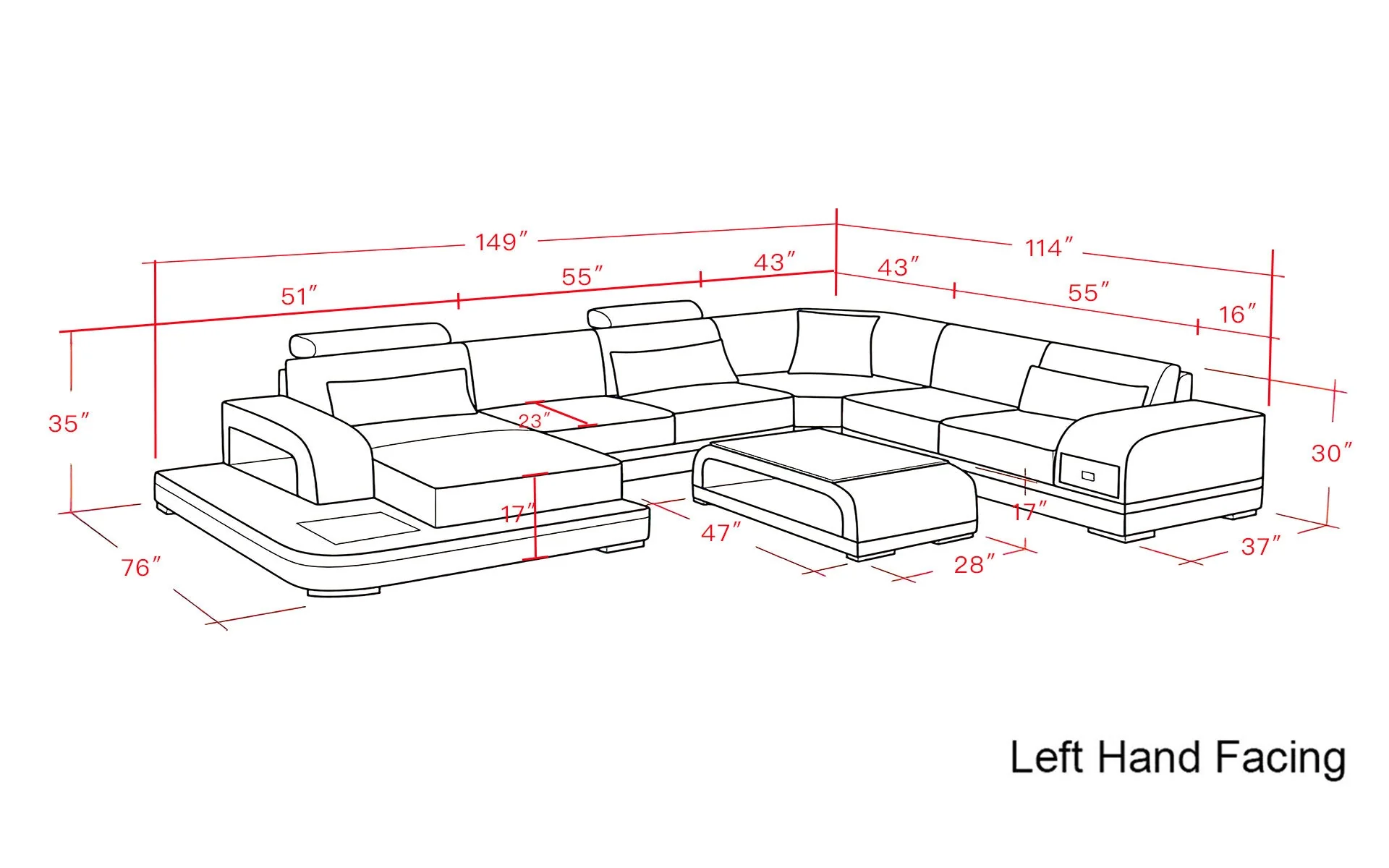 Stellar Shine LED Sectional - Image 17