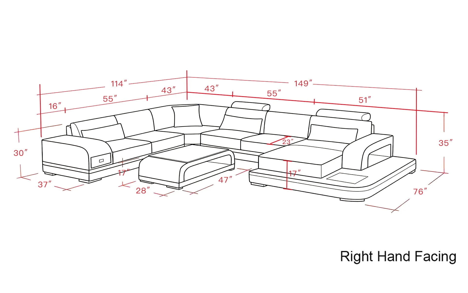 Stellar Shine LED Sectional - Image 18