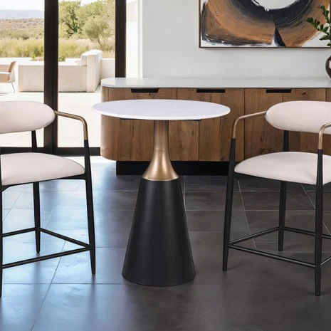 Streatham Stone Round Counter Table - Image 11