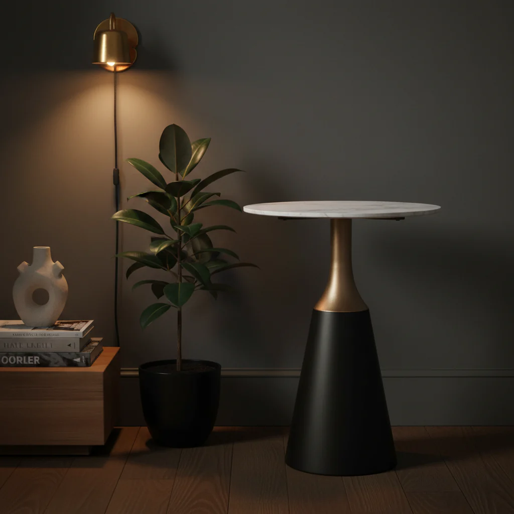 Streatham Stone Round Counter Table - Image 4