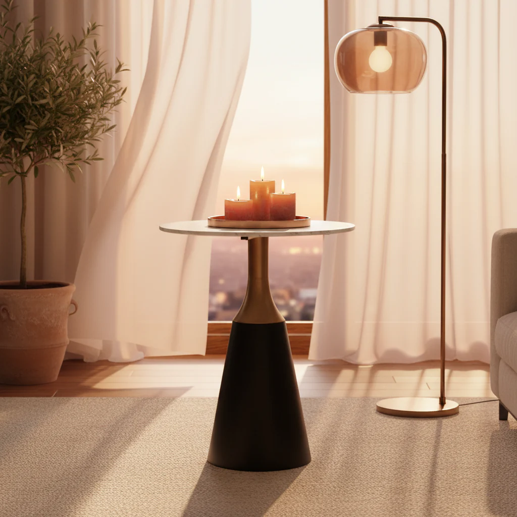 Streatham Stone Round Counter Table - Image 6