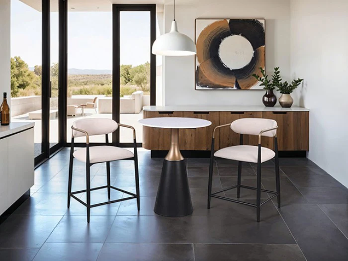 Streatham Stone Round Counter Table - Image 7