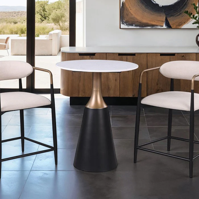 Streatham Stone Round Counter Table - Image 9
