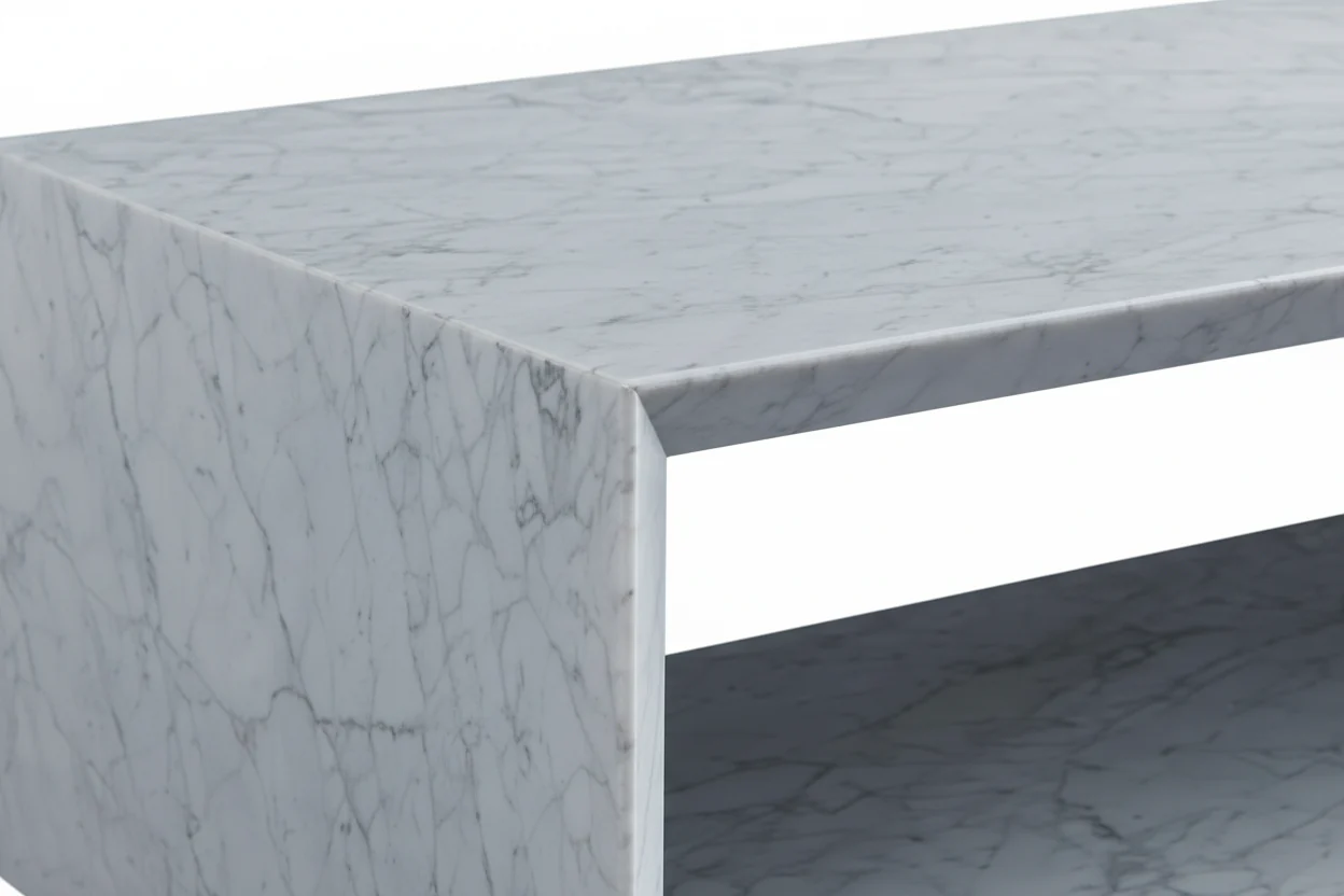 Trillium Marble Rectangle Coffee Table - Image 3