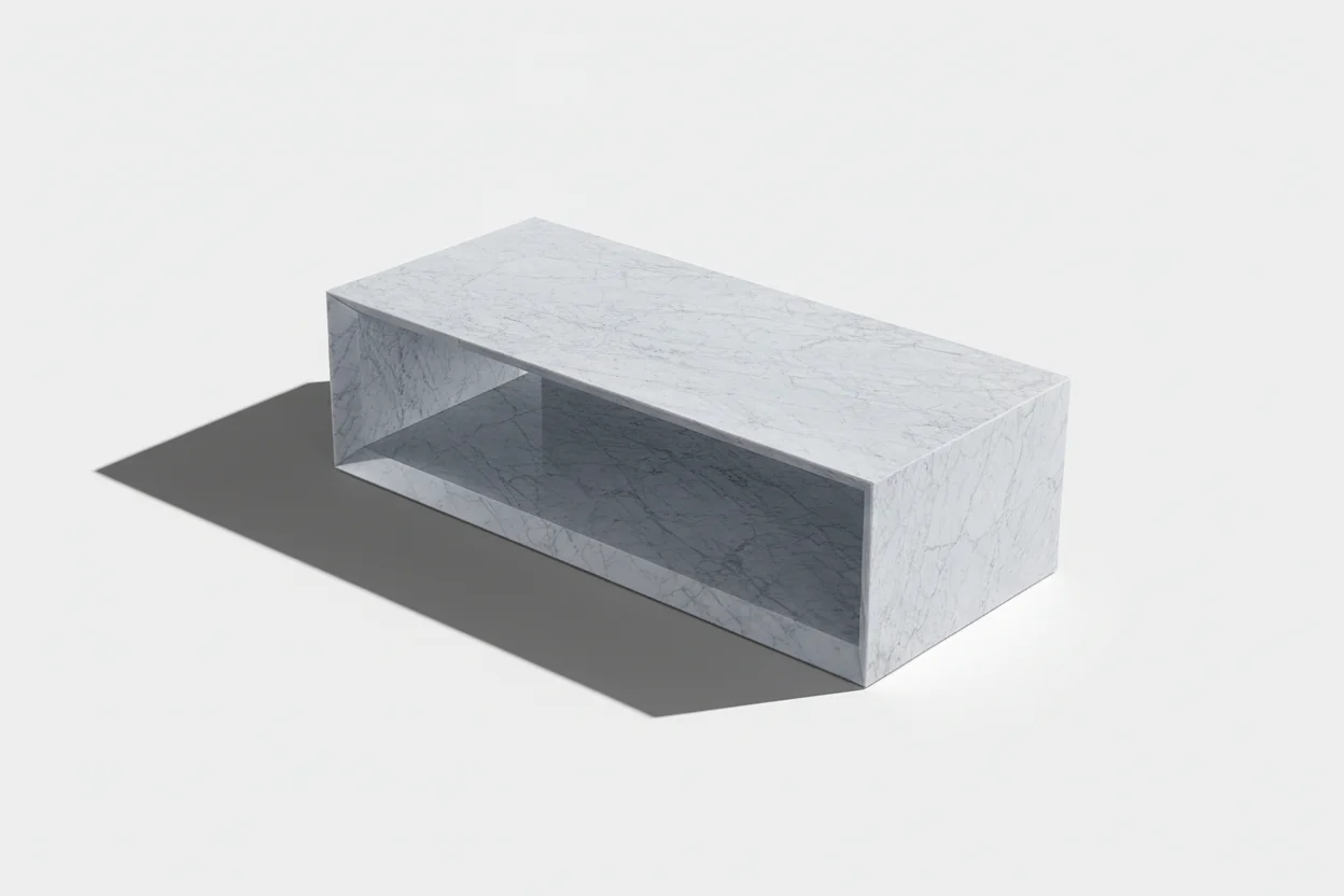Trillium Marble Rectangle Coffee Table - Image 6