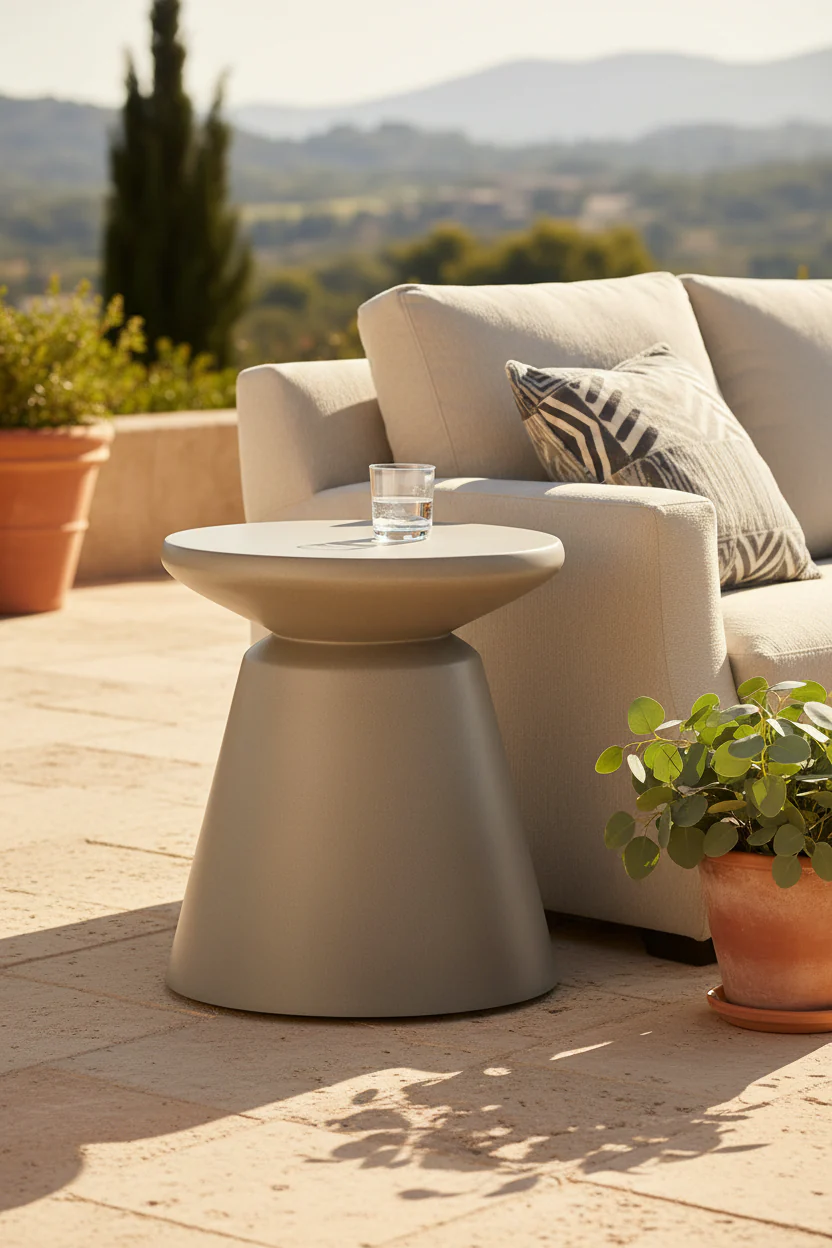 Umbra Sculptural Indoor/Outdoor Stool Side Table - Image 3