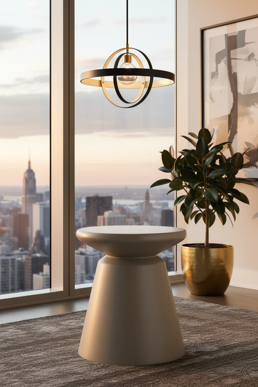Umbra Sculptural Indoor/Outdoor Stool Side Table - Image 8
