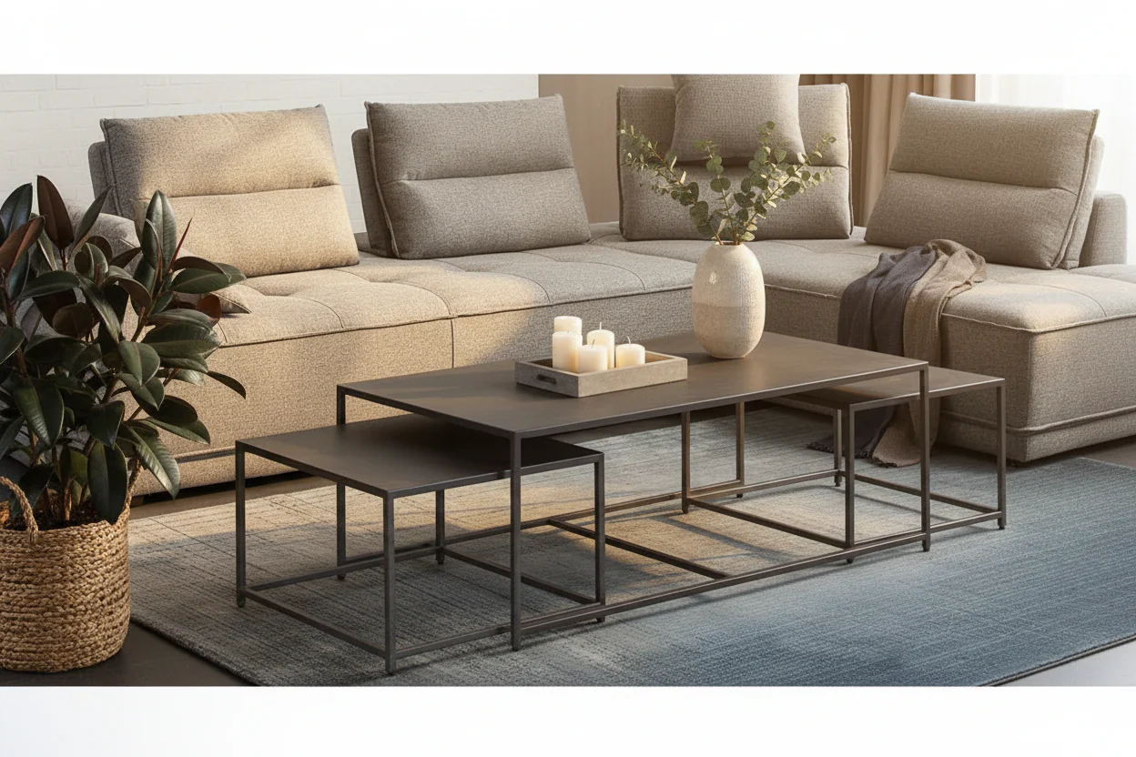 Urban 3PC Nesting Coffee Table Set - Image 8