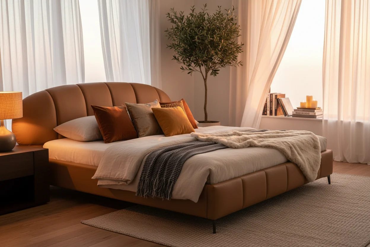 Urban Arch Leather Bed - Image 2