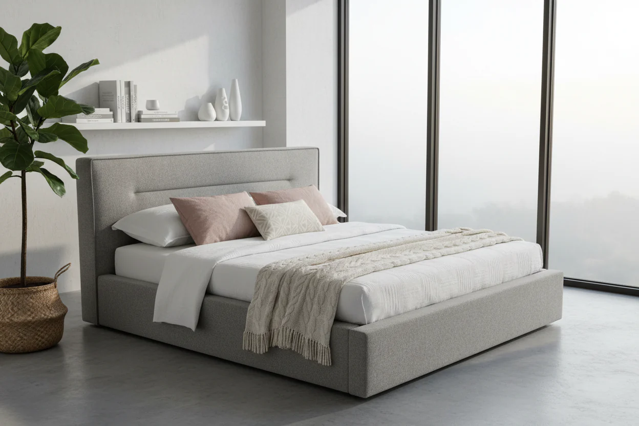 Urban Calm Upholstered Bed - Image 10