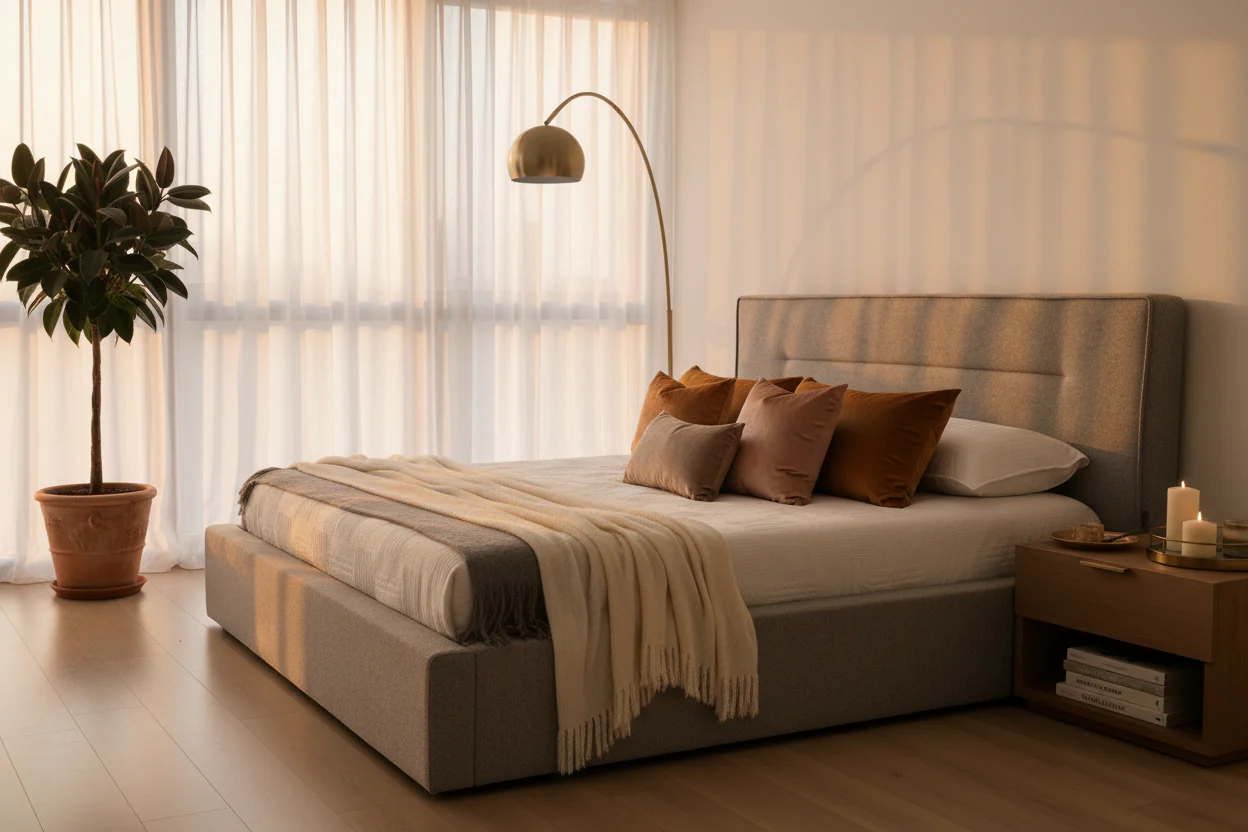 Urban Calm Upholstered Bed - Image 11