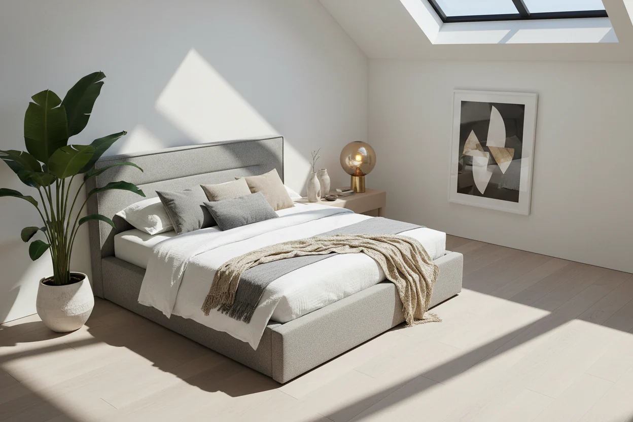 Urban Calm Upholstered Bed - Image 12