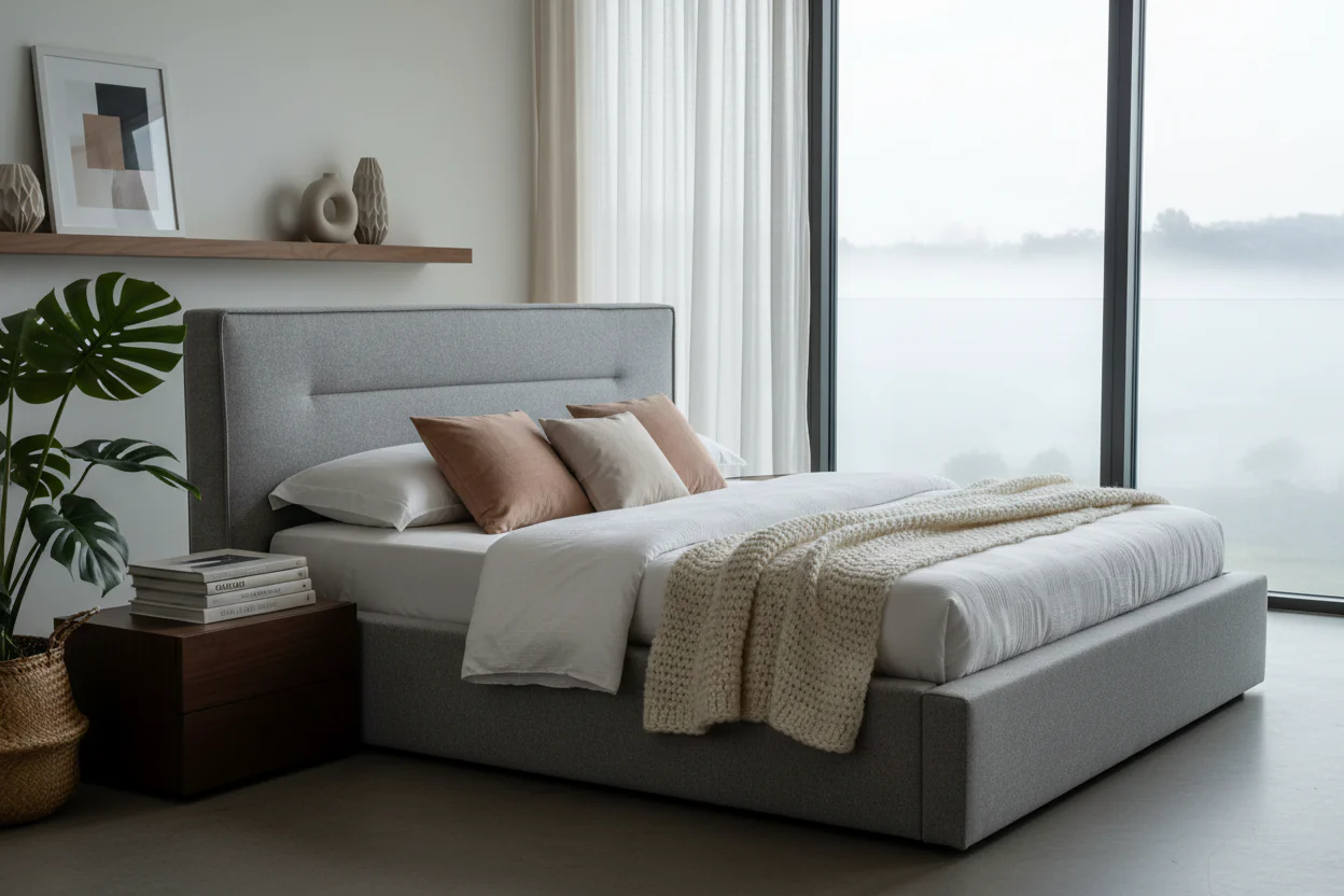 Urban Calm Upholstered Bed - Image 13