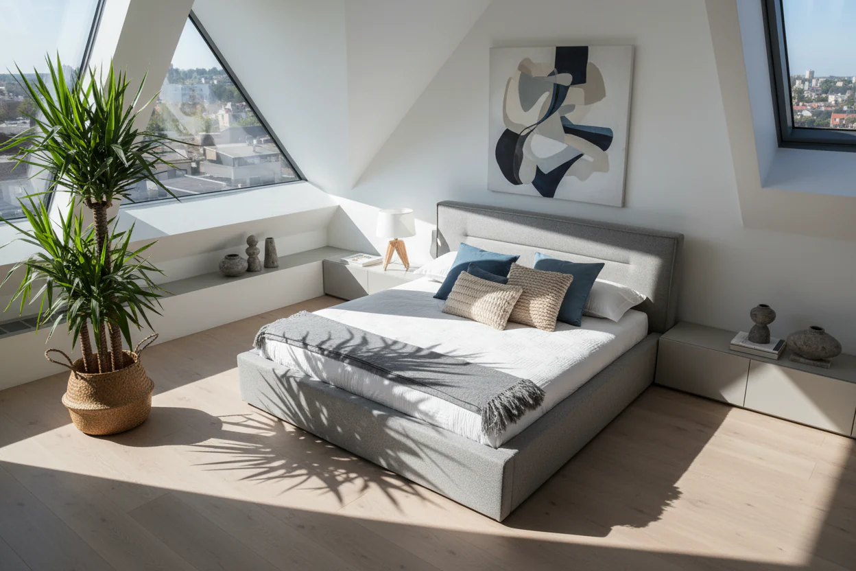 Urban Calm Upholstered Bed - Image 3
