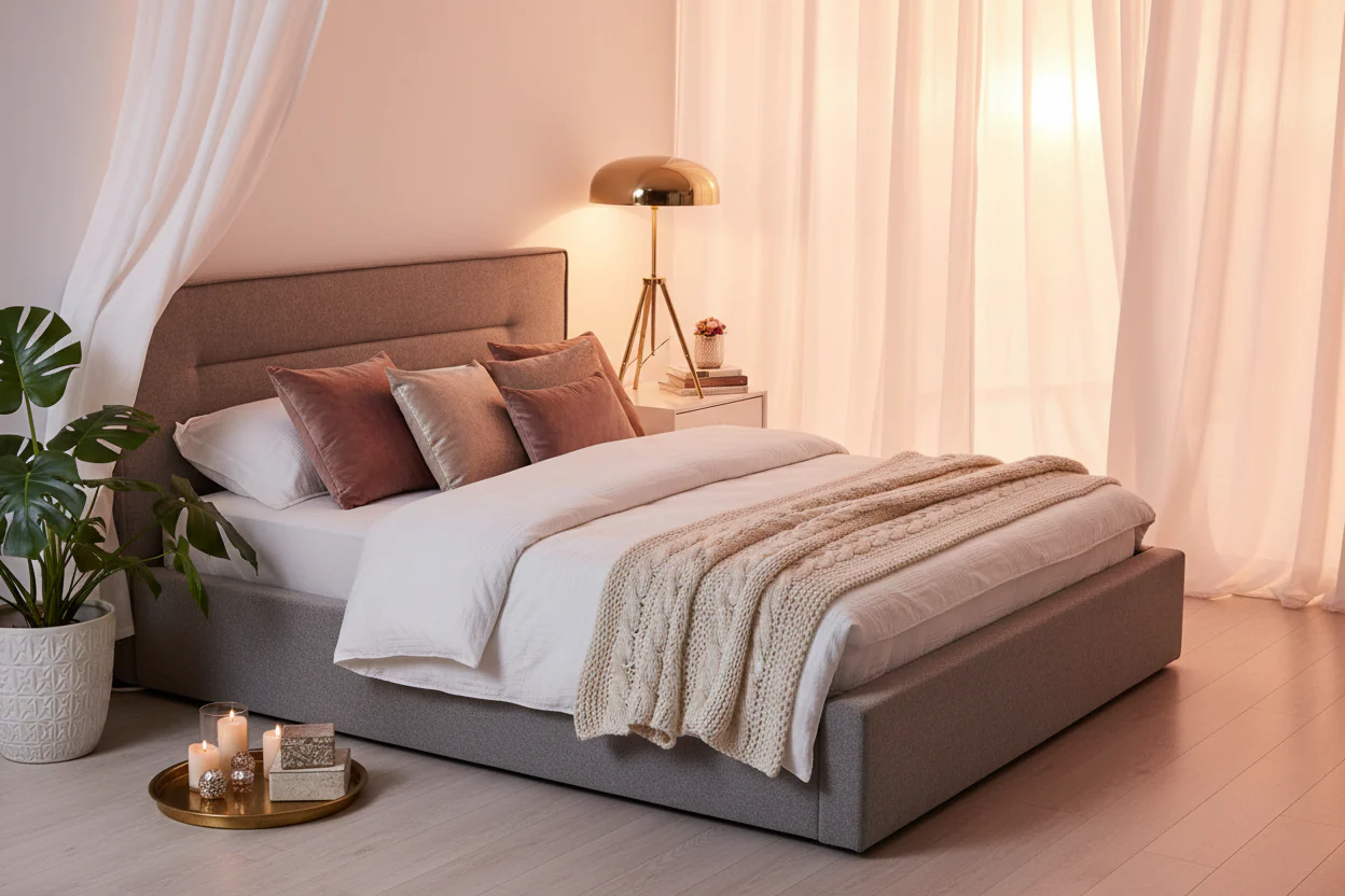 Urban Calm Upholstered Bed - Image 4
