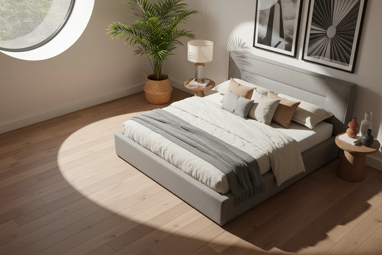 Urban Calm Upholstered Bed - Image 6