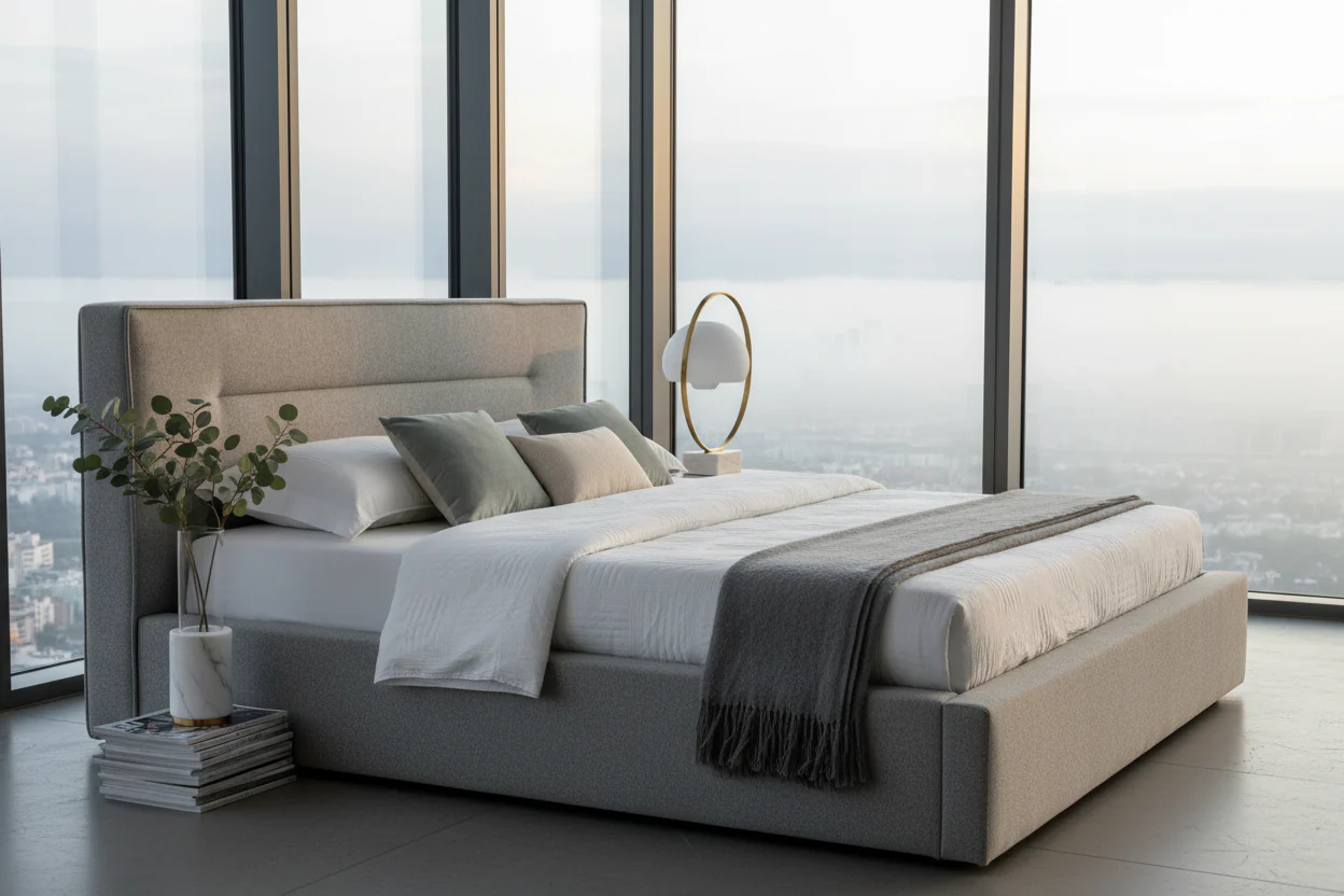 Urban Calm Upholstered Bed - Image 7