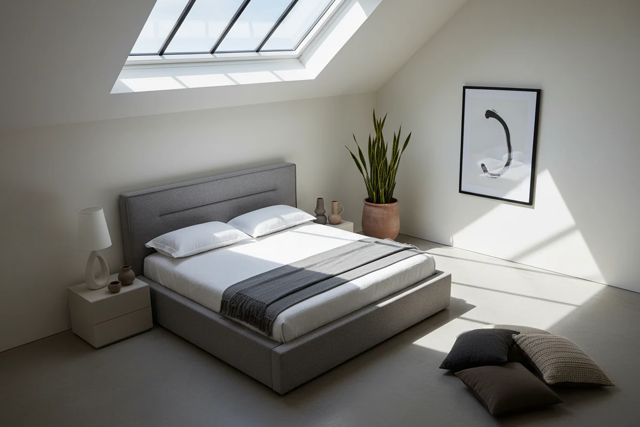 Urban Calm Upholstered Bed - Image 9