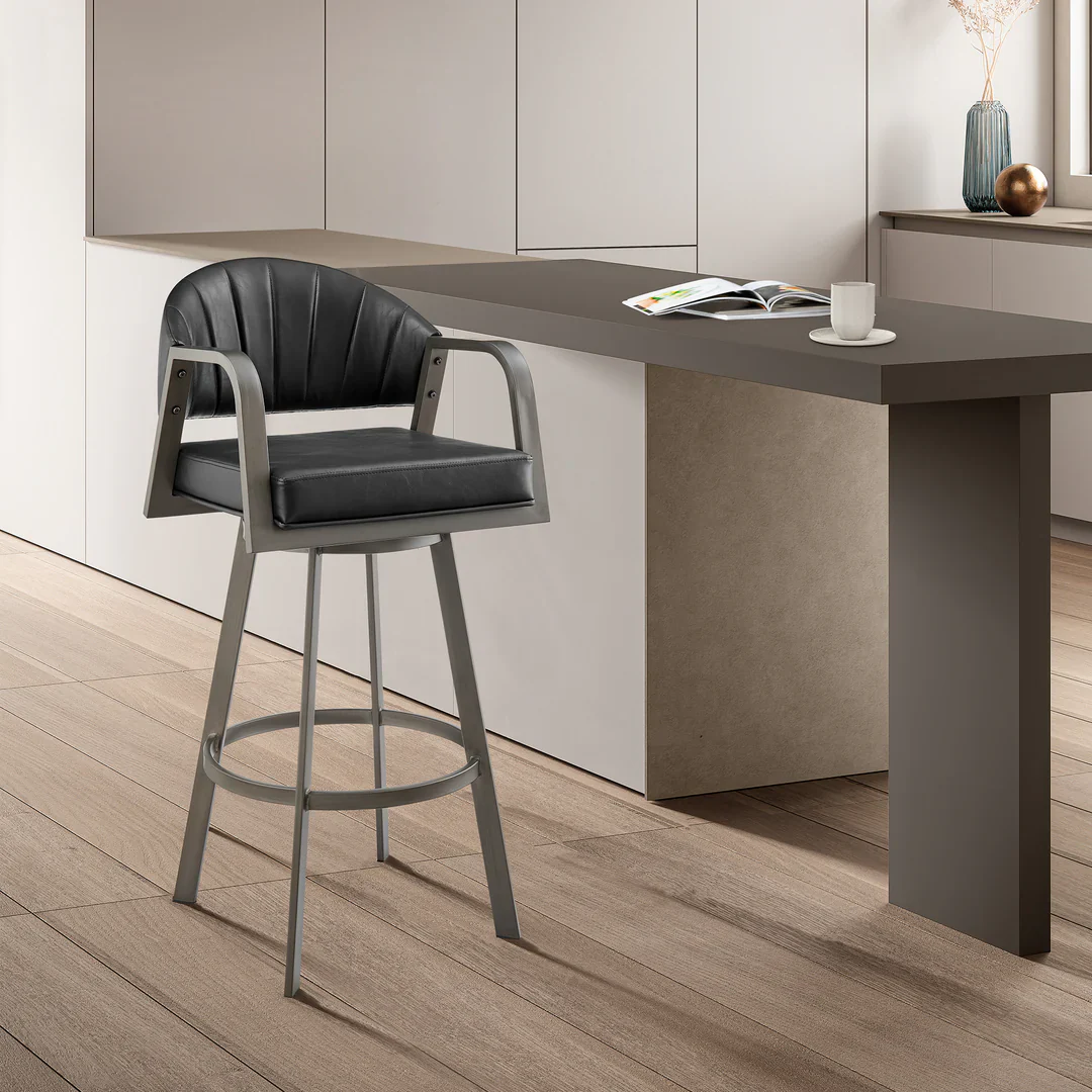 Vanguard Arc Swivel Bar Stool